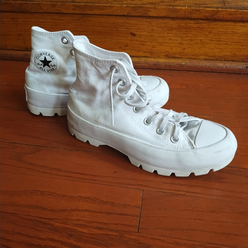 Converse White High-Top Sneakers